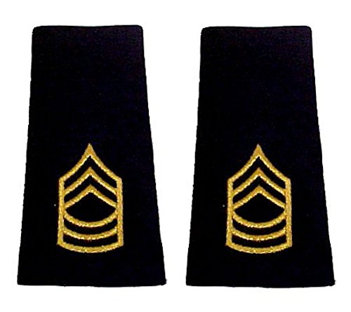 Army Uniform Epaulets - Shoulder Boards E-8 MASTER SERGEANT