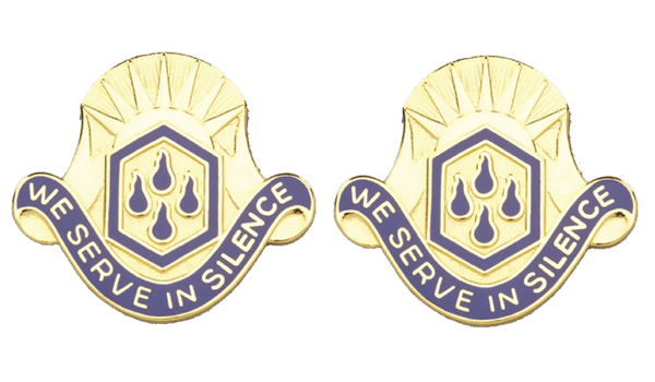 464th Chemical Brigade Unit Crest - Pair - WE SERVE IN SILENCE