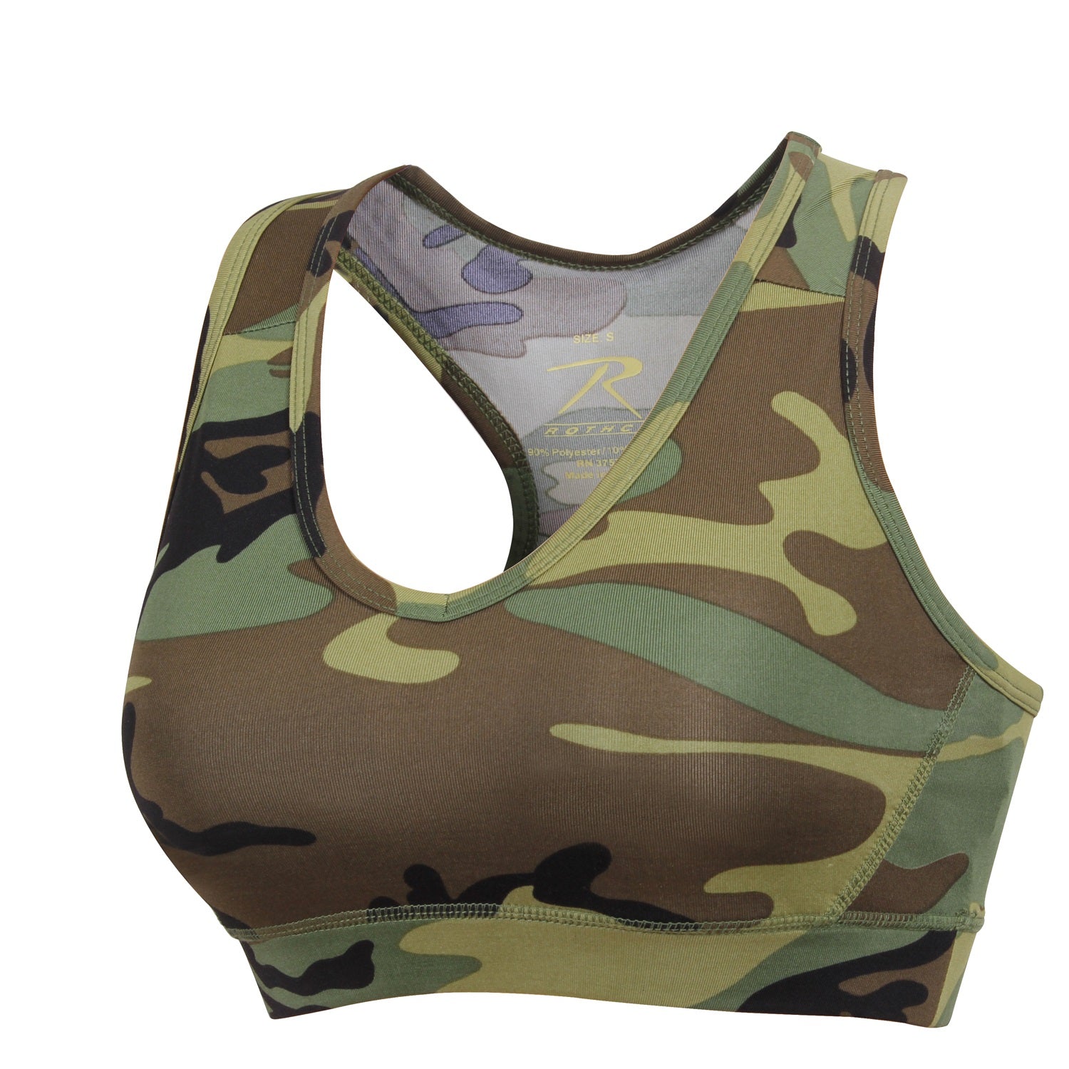Rothco Camo Sports Bra Woodland Camo