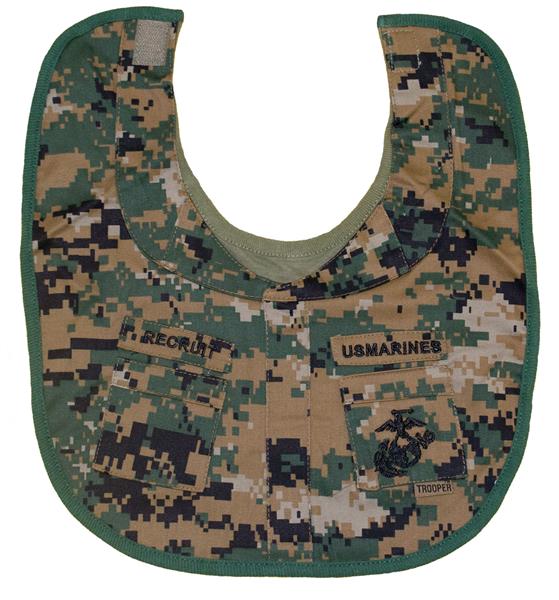 U.S. Marines Recruit Bib - WOODLAND MARPAT Camo