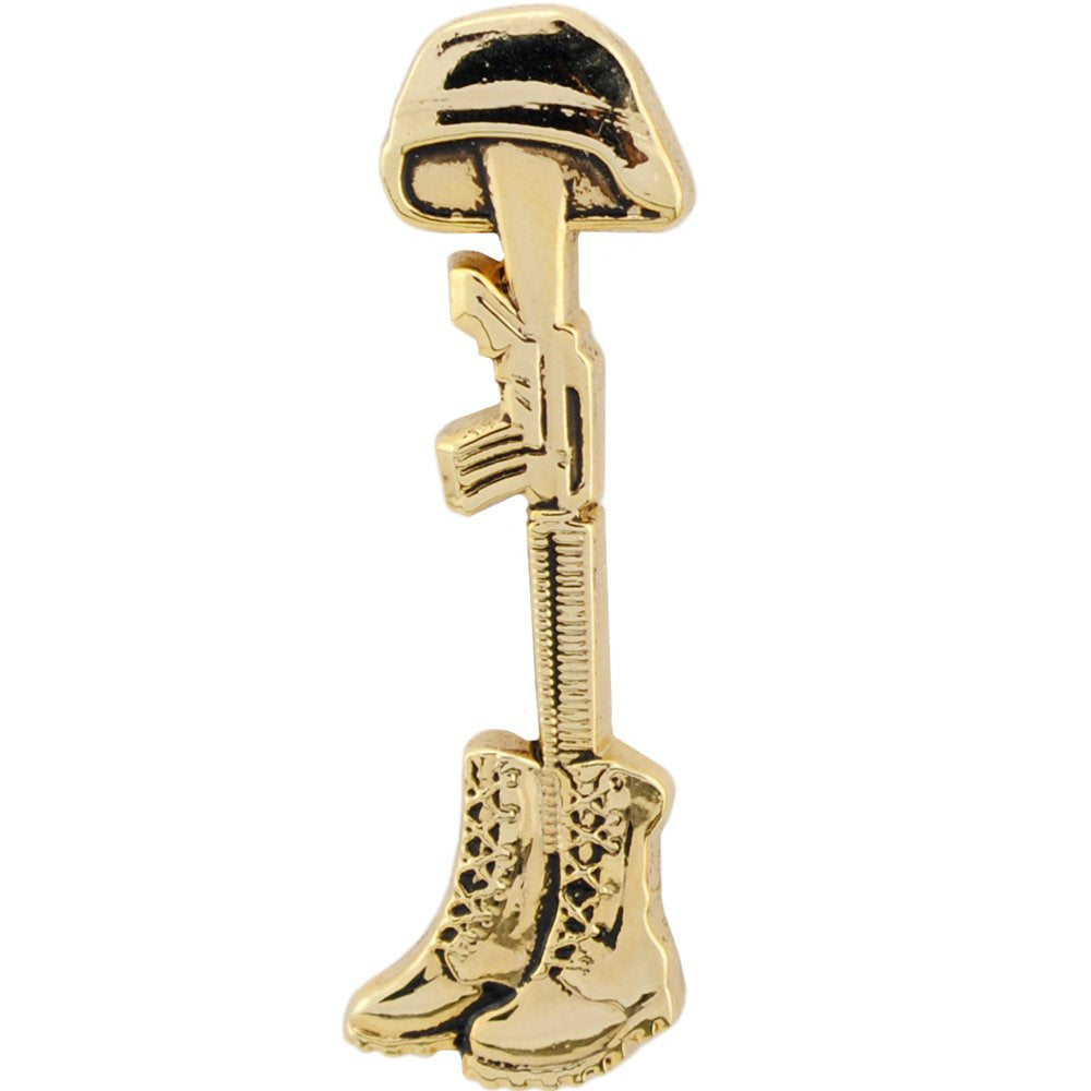 Fallen Soldier Battle Cross Pin - Battlefield Cross