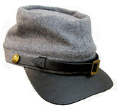 Military Uniform Supply Civil War Reenactment Reproduction - CS Grey Kepi Cap