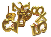 Civil War Brass Hat Insignia - REGIMENTAL NUMERALS