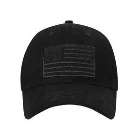 Rothco Hook & Loop U.S. Flag Low Profile Cap Black