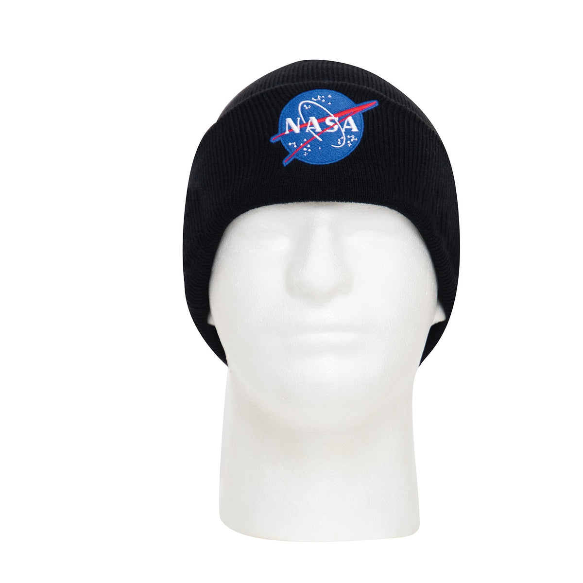 Rothco Deluxe NASA Meatball Logo Embroidered Watch Cap - Black