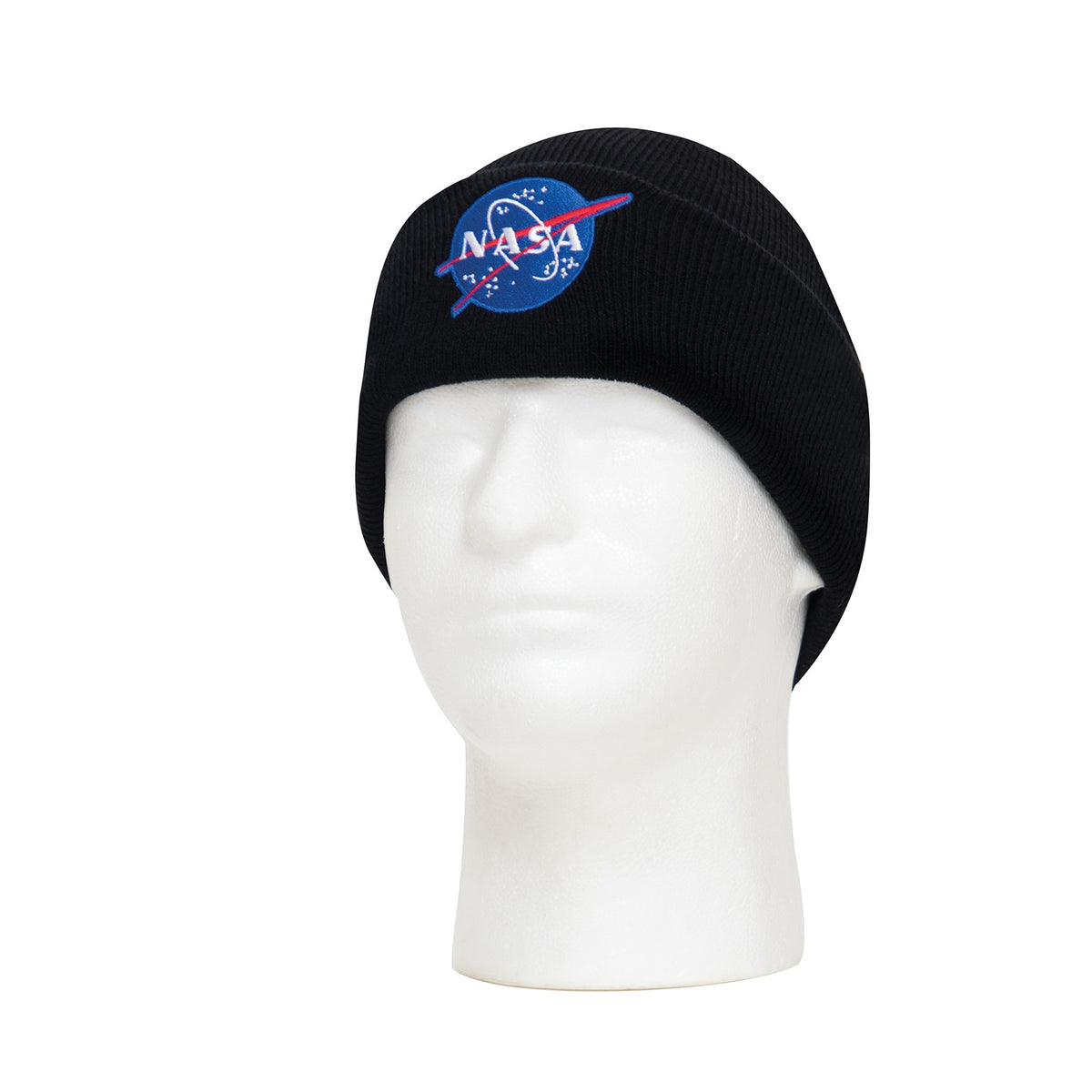 Rothco Deluxe NASA Meatball Logo Embroidered Watch Cap - Black