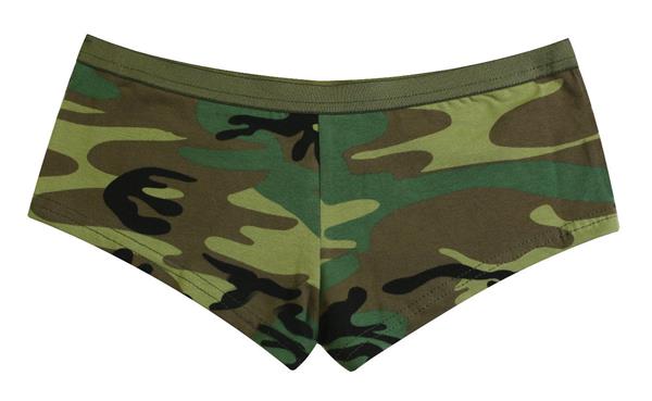 ROTHCO 5476 - Women's Woodland Camo BLANK Booty Shorts