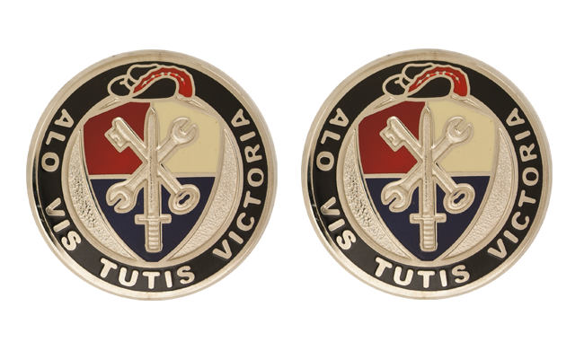 55th Sustainment Brigade Unit Crest DUI - 1 Pair - ALO VIS TUTIS VICTORIA