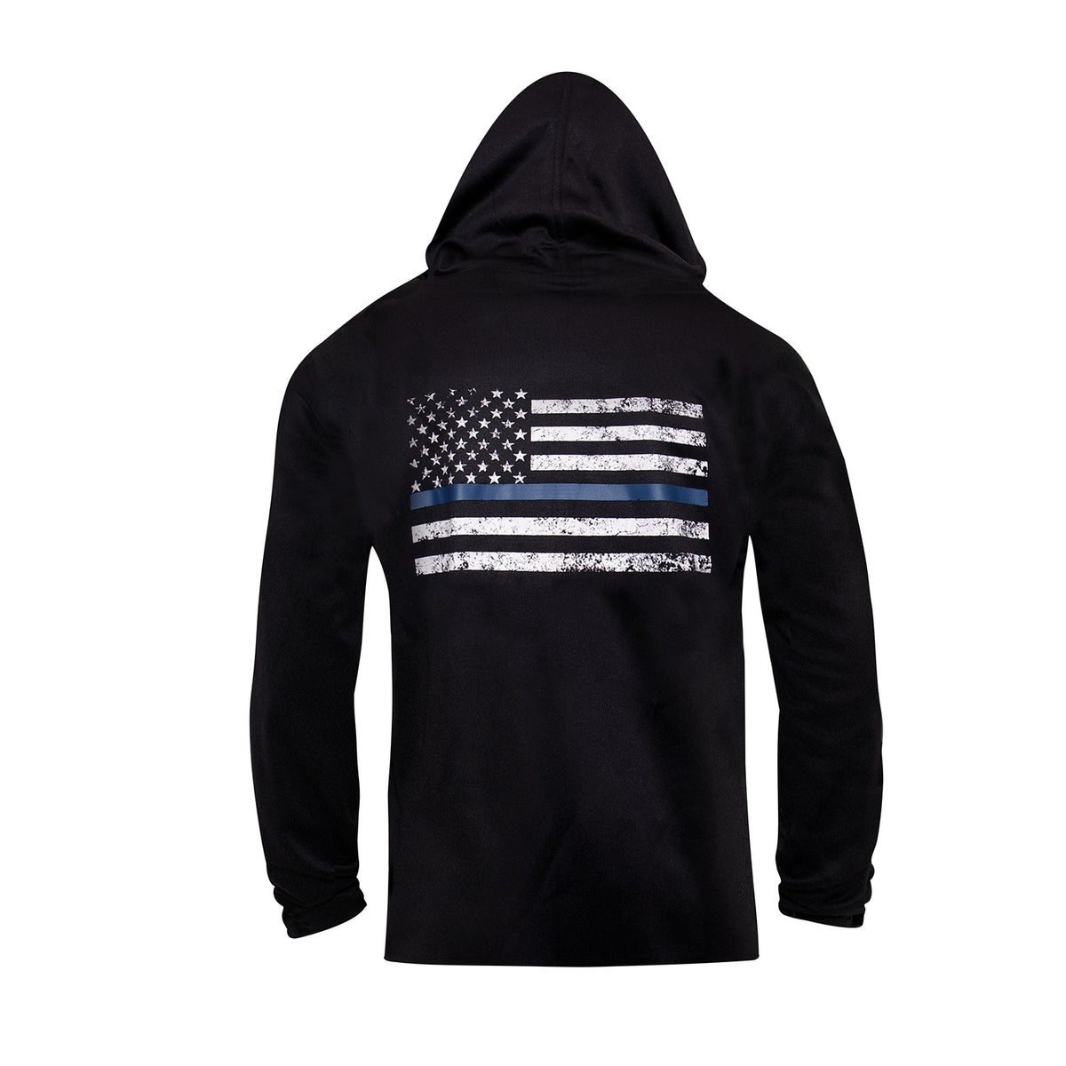 Rothco Thin Blue Line Concealed Carry Zippered Hoodie - Black