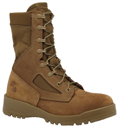 Bellevile 590 Men's USMC Hot Weather Combat Boots (EGA) - Coyote
