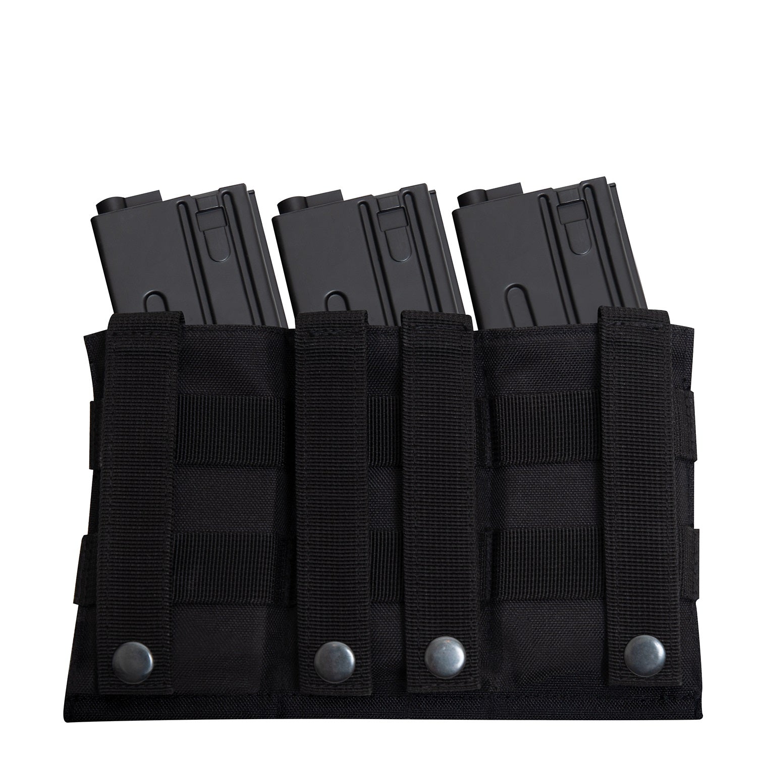 Rothco Lightweight 3Mag Elastic Retention Pouch Black