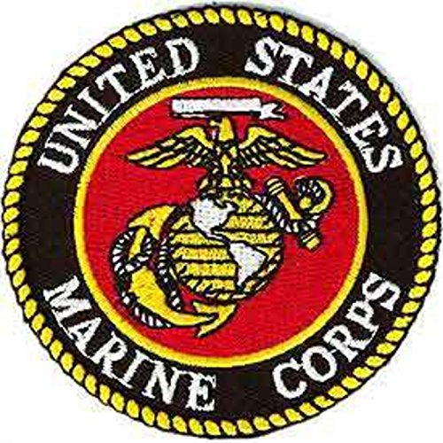 Eagle Emblems PM0001 Patch-USMC Logo (03) (YLW/WHT) 3 inch
