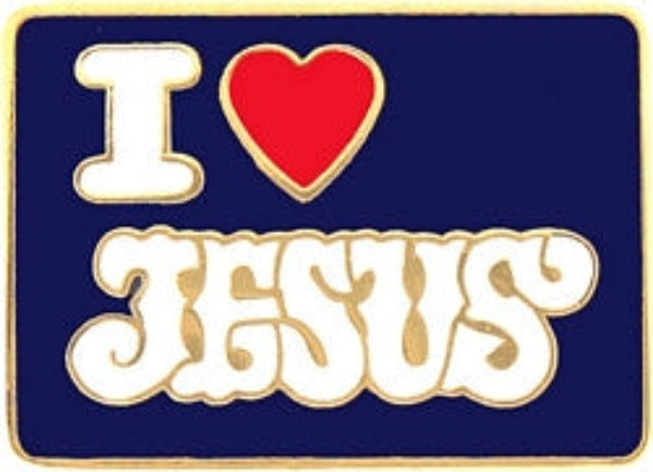 I Love Jesus Pin - Religious Hat Pin