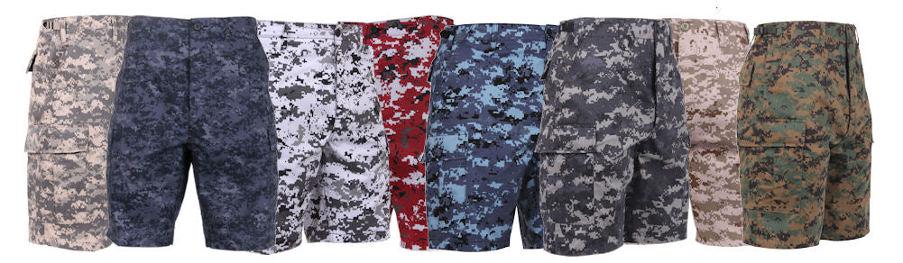 Rothco Digital Camo BDU Shorts - Various Colors