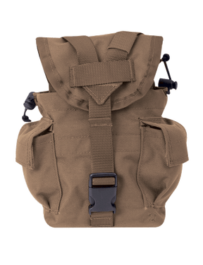 5ive Star Gear M.O.L.L.E. Compatible 1-Quart Canteen/Utility Pouch Coyote Brown