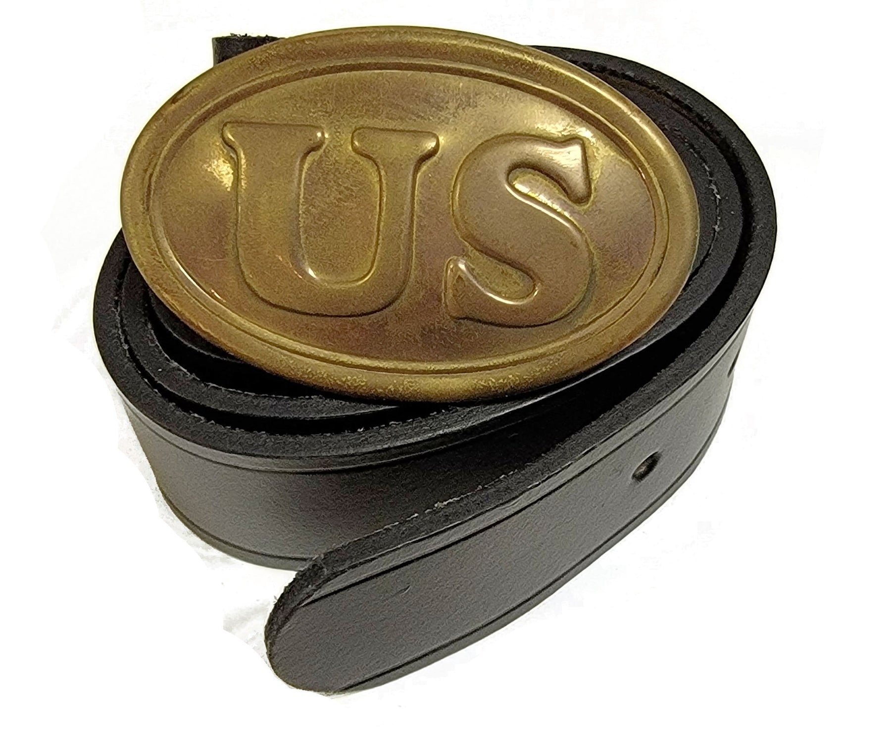 Civil War Waist Belt with Lead-Filled Buckle - U.S.
