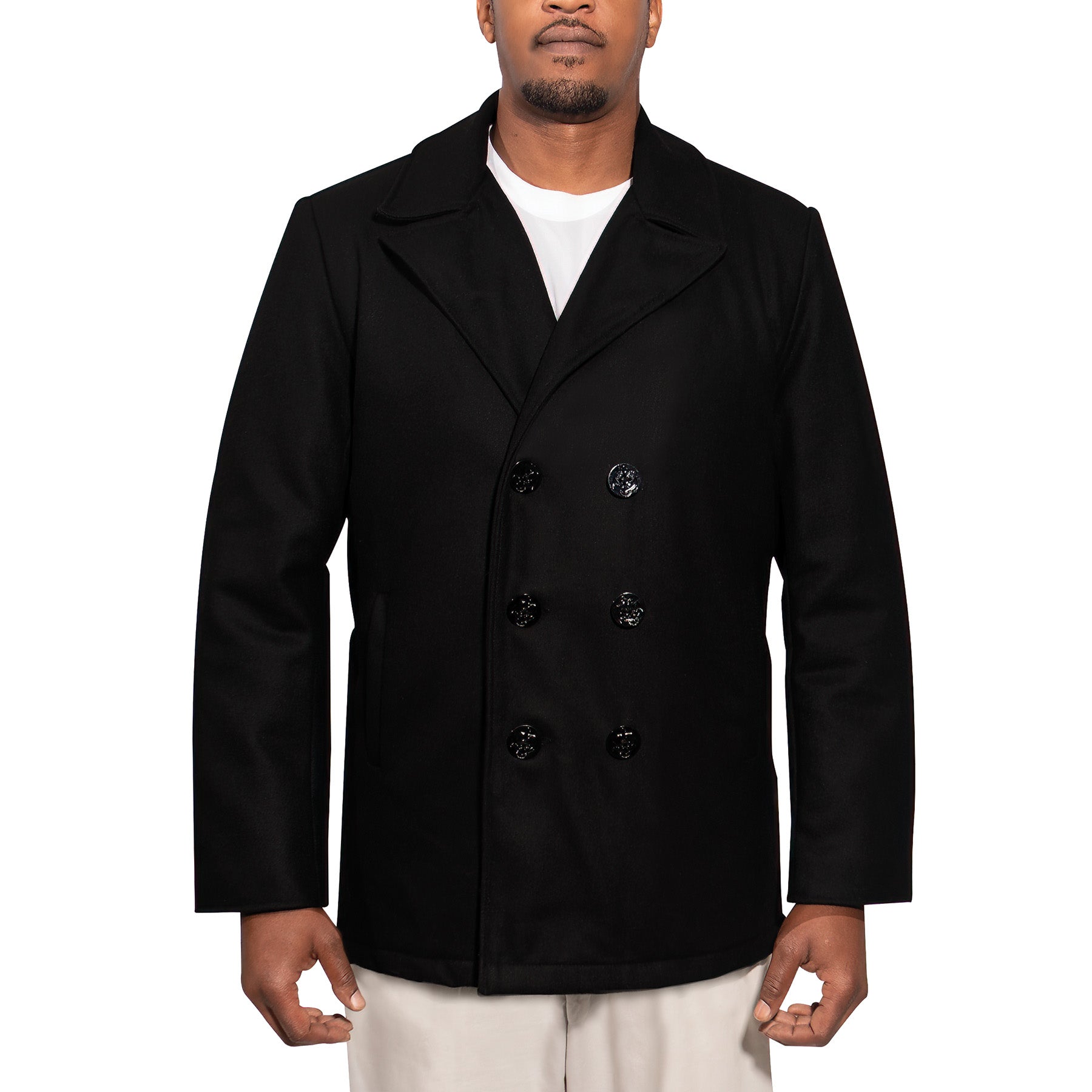 Rothco Deluxe Pea Coat - Navy Peacoat