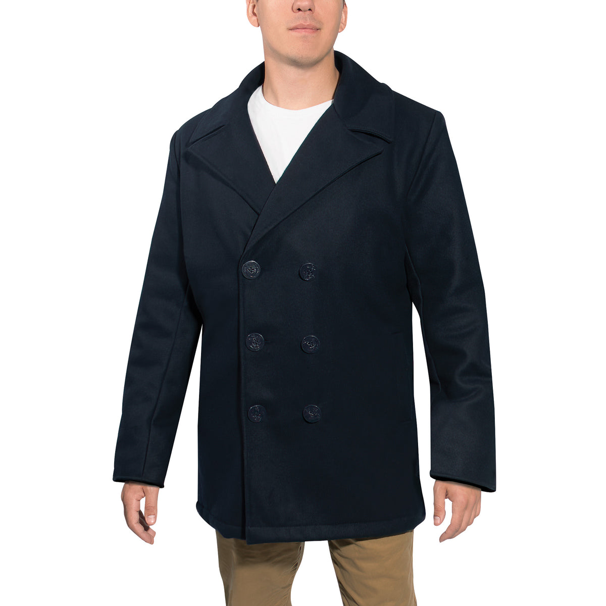 Rothco Deluxe Pea Coat - Navy Peacoat