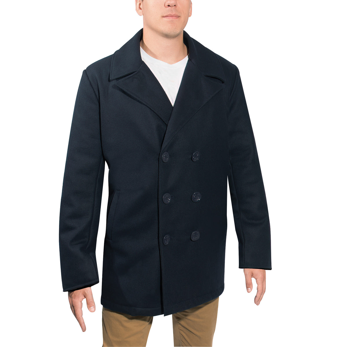 Rothco Deluxe Pea Coat - Navy Peacoat