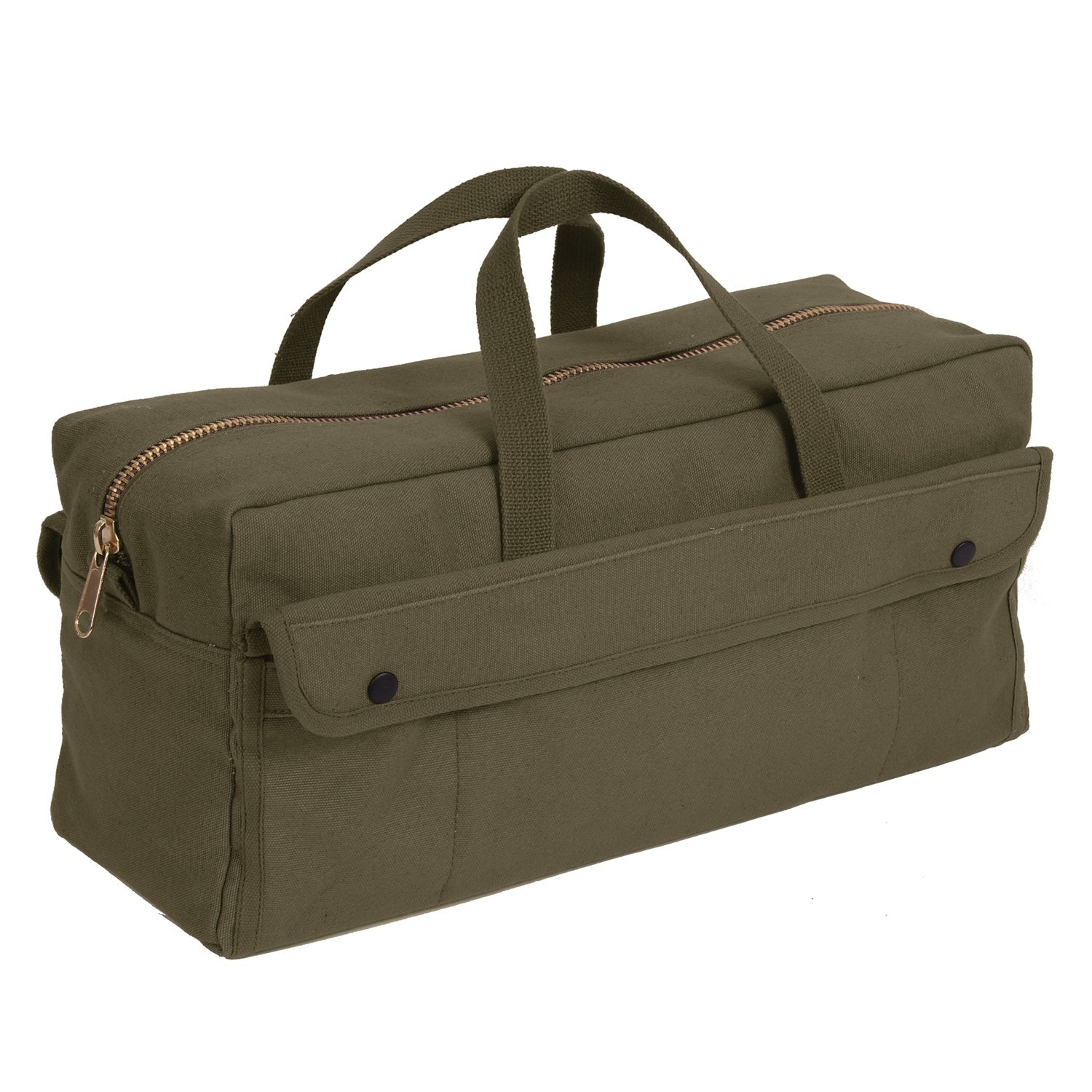 Rothco Canvas Jumbo Tool Bag With Brass Zipper Olive Drab
