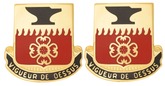 730th Quartermaster Battalion Unit Crest - Pair - VIGUEUR DE DESSUS