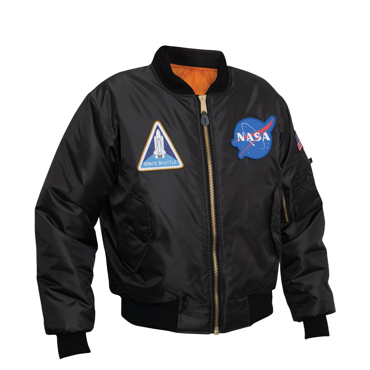 Rothco NASA MA-1 Flight Jacket - Black