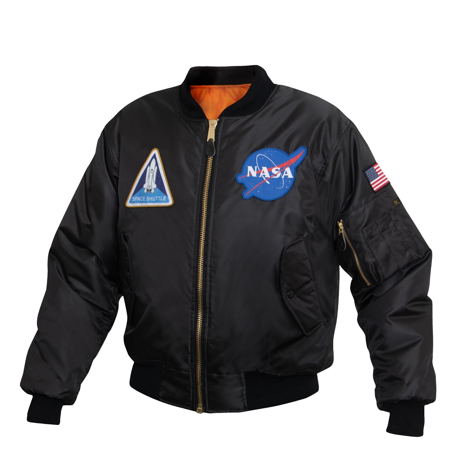 Rothco NASA MA-1 Flight Jacket - Black