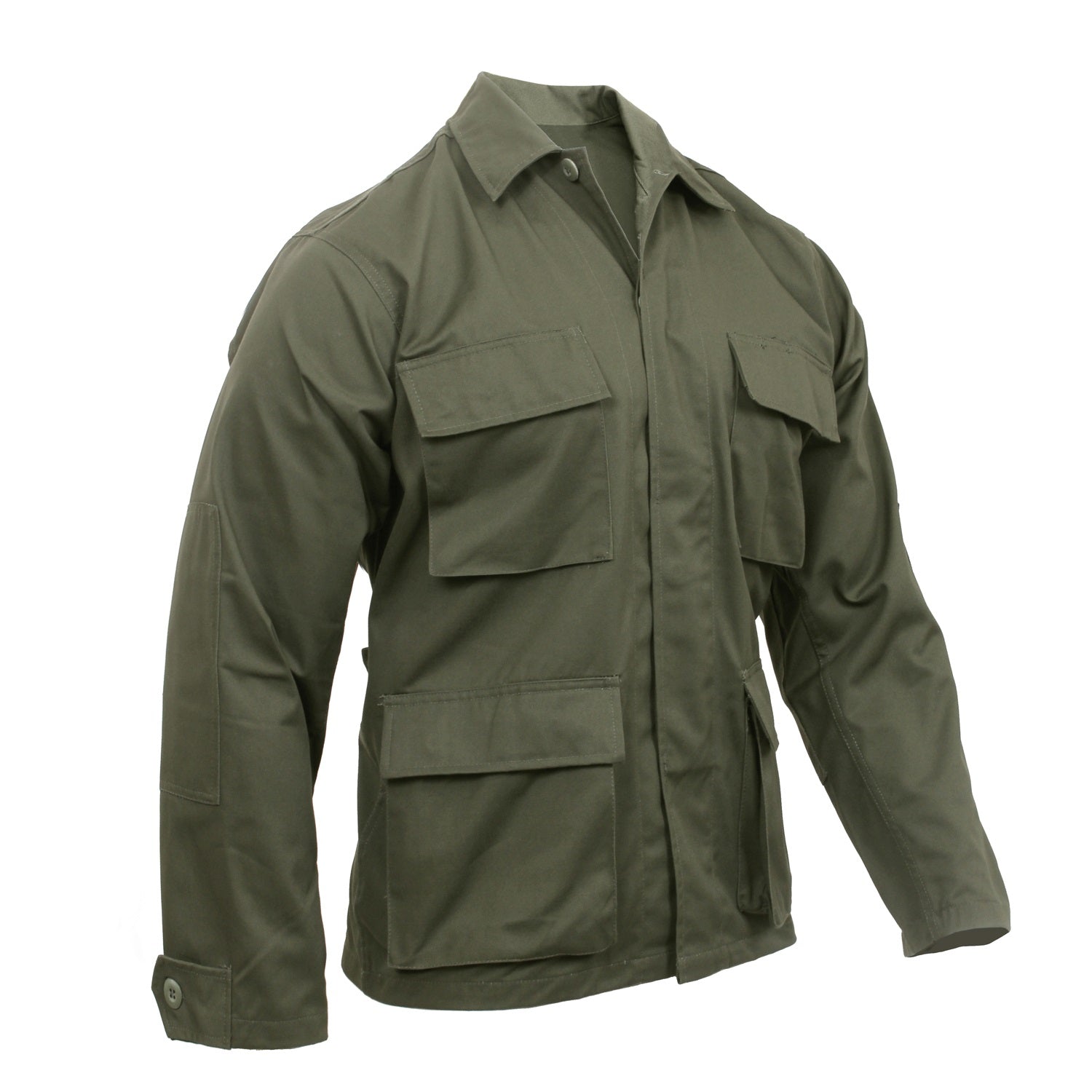 Rothco Poly/Cotton Twill Solid BDU Shirts Olive Drab
