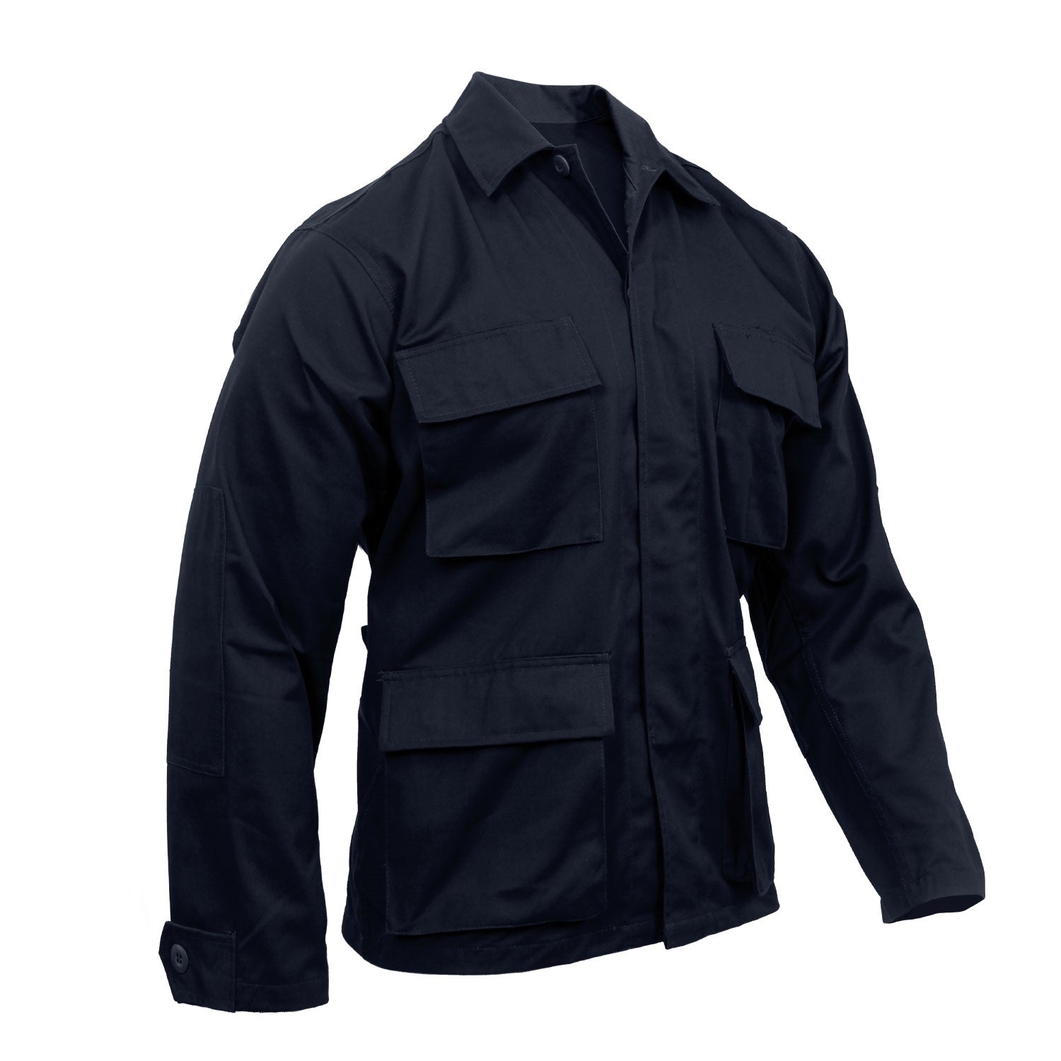 Rothco Poly/Cotton Twill Solid BDU Shirts Midnight Navy Blue