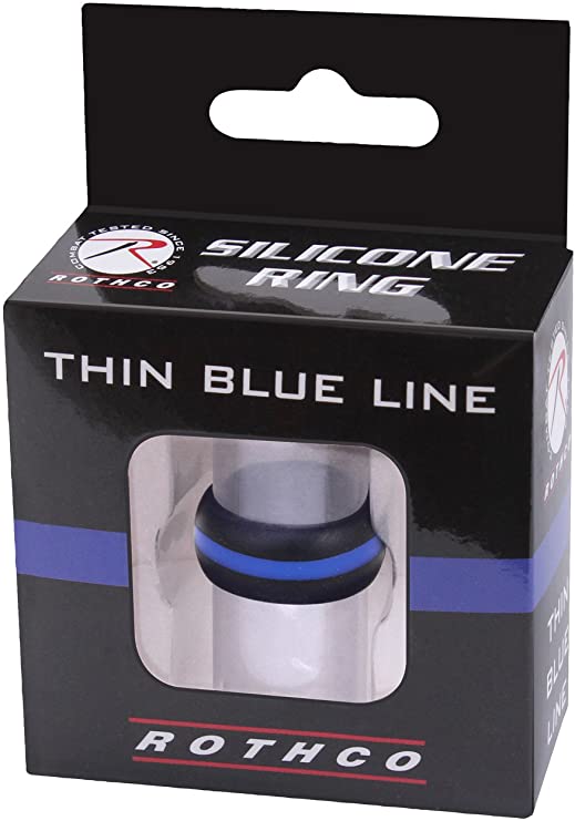 Thin Blue Line Silicone Ring