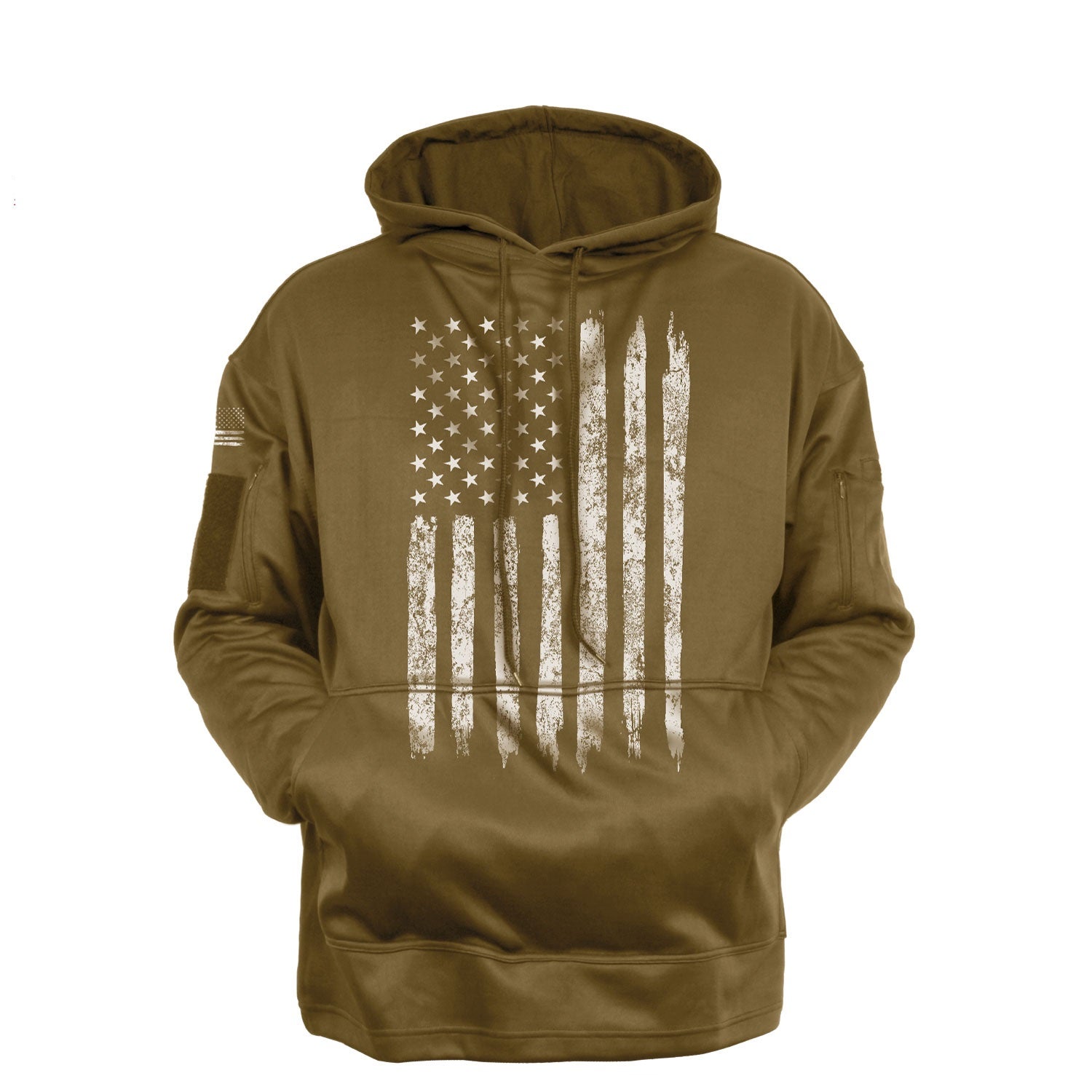 Rothco Distressed US Flag Concealed Carry Hooded Sweatshirt