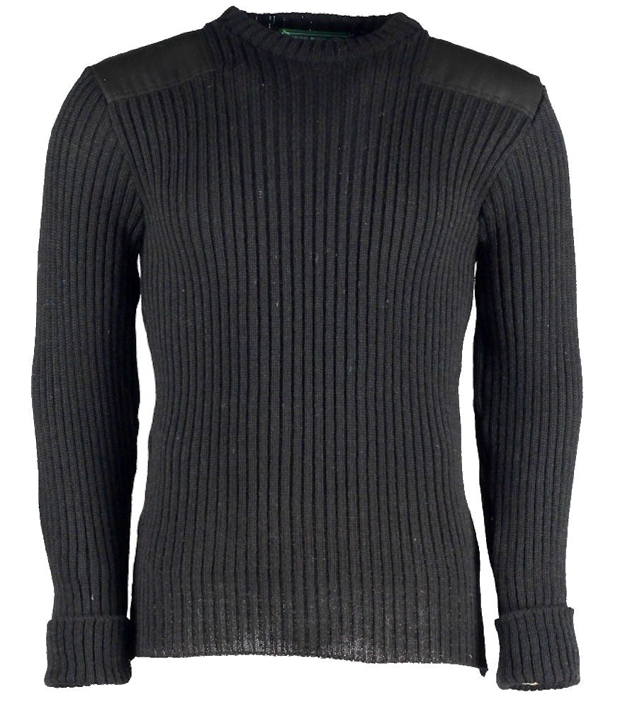 British Commando Sweater Woolly Pully CREW Neck - Various Colors