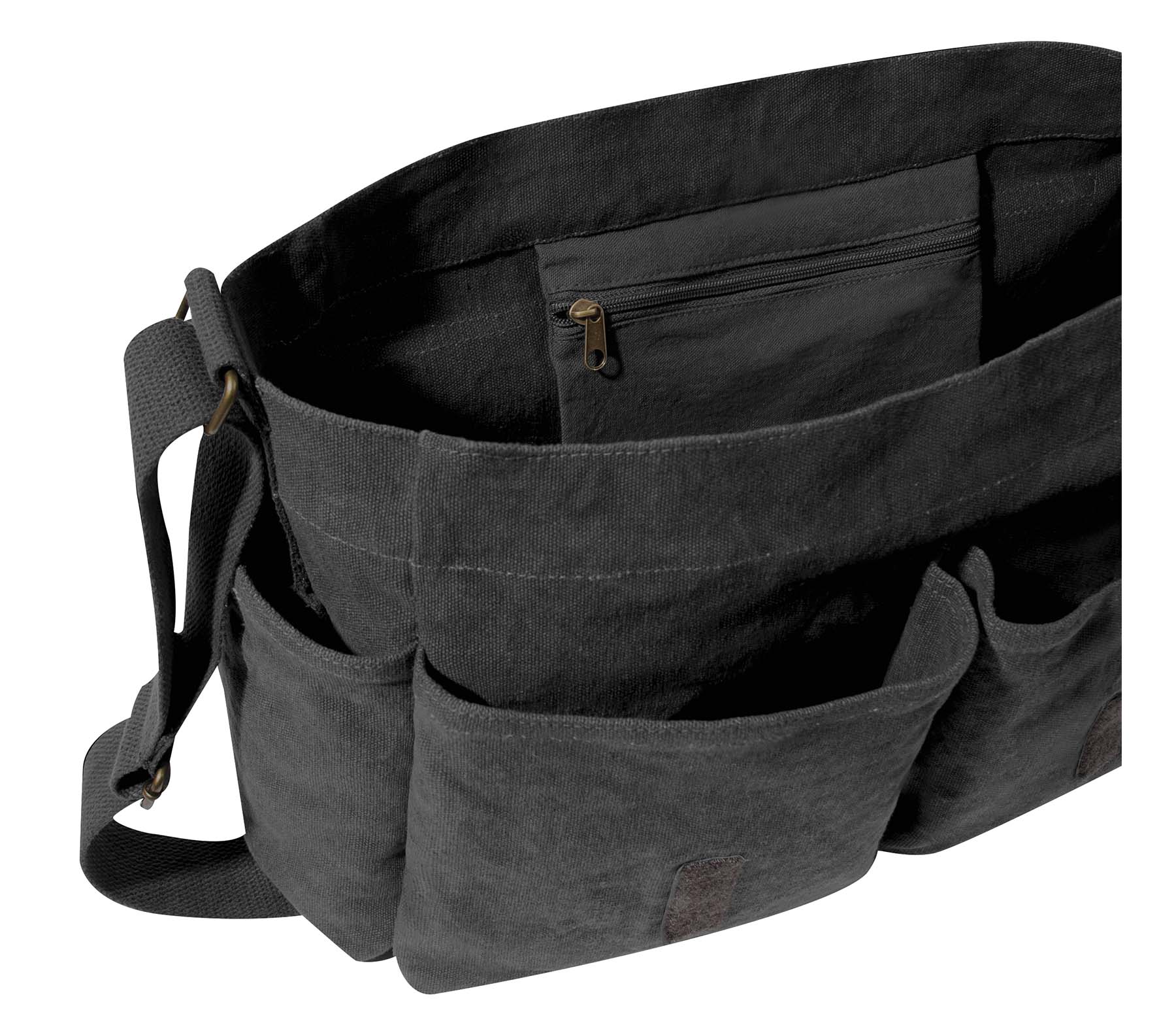 Vintage Unwashed Canvas Messenger Bag