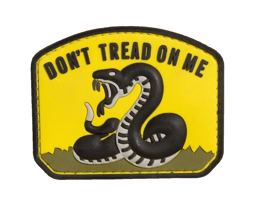 Don't Tread on Me Patch - PVC Small Morale Patch