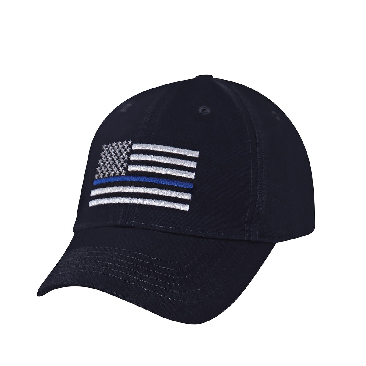 Rothco Thin Blue Line Flag Low Profile Cap Black