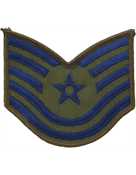 U.S. Air Force Chevrons for Enlisted - Subdued O.D. Green USAF Rank