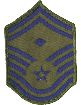 U.S. Air Force Chevrons for Enlisted - Subdued O.D. Green USAF Rank