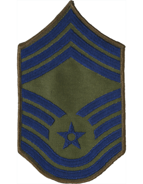 U.S. Air Force Chevrons for Enlisted - Subdued O.D. Green USAF Rank