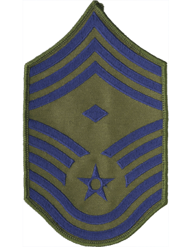 U.S. Air Force Chevrons for Enlisted - Subdued O.D. Green USAF Rank