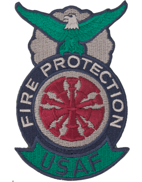 USAF Fire Badge - Fire Chief Five Bugles