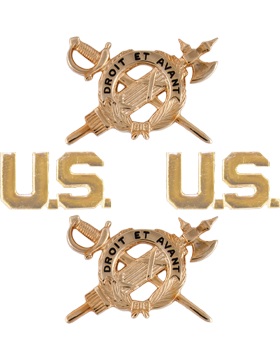 Inspector General Branch Insignia Set with U.S. Letters