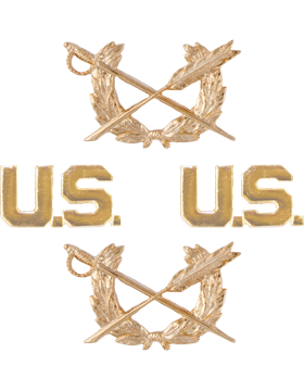 Judge Advocate General Branch Insignia Set with U.S. Letters