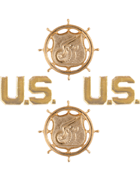 Transportation Branch Insignia Set with U.S. Letters
