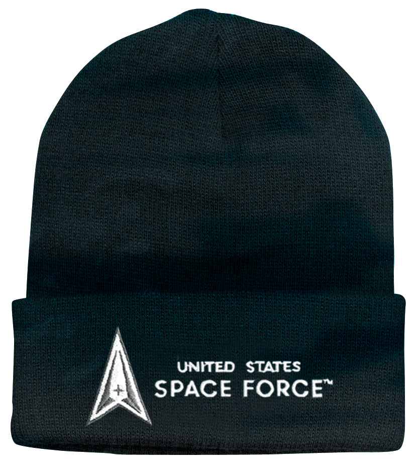 United States Space Force Logo Embroidered on Watch Cap