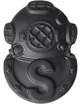 U.S. Army Master Salvage Diver Badge - Black Metal Pin-On