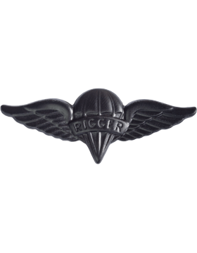 U.S. Army Pararigger - Black Metal Pin-On