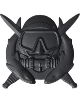 U.S. Army Special Operations Diver Badge - Black Metal Pin-On
