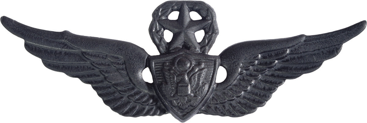 U.S. Army Aircraft Crewman Badge - Black Metal Pin-On