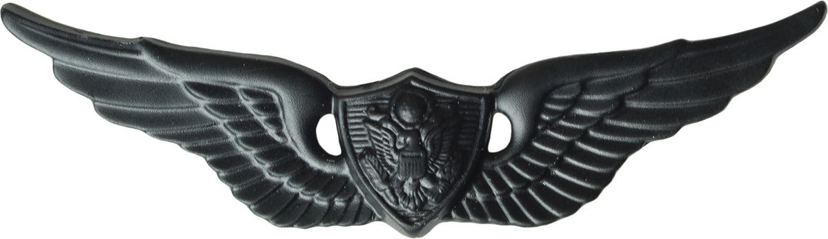 U.S. Army Aircraft Crewman Badge - Black Metal Pin-On