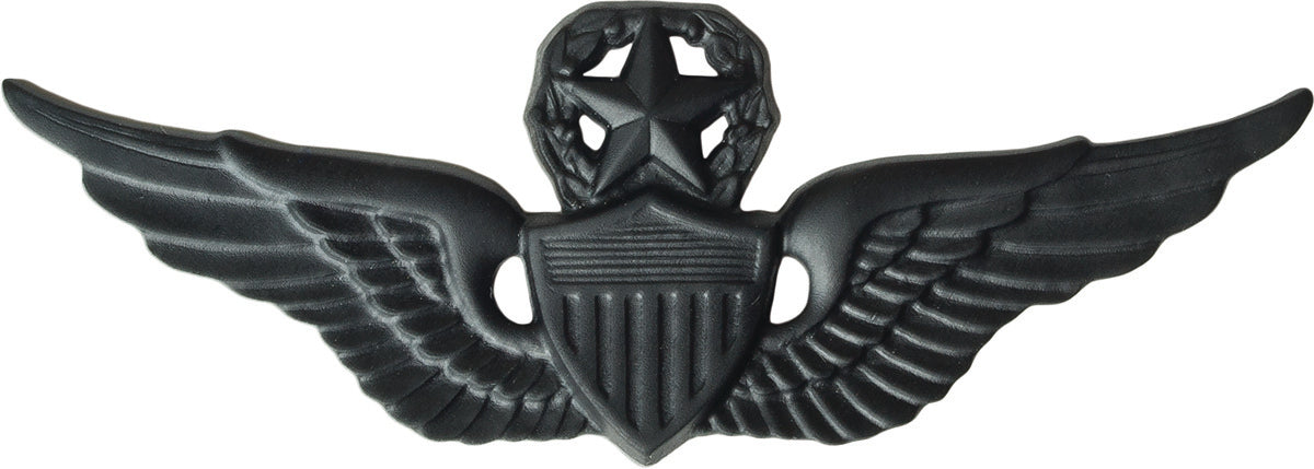 U.S. Army Aviator Badge - Black Metal Pin-On